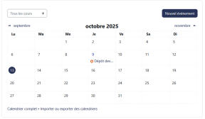 Calendrier